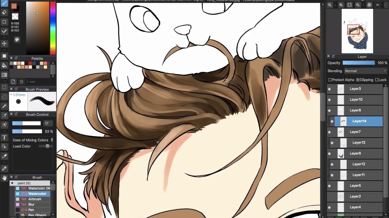 Tìm CTY tô màu cho truyện tranh dạng xuất bản trực tuyến (WEBTOON).