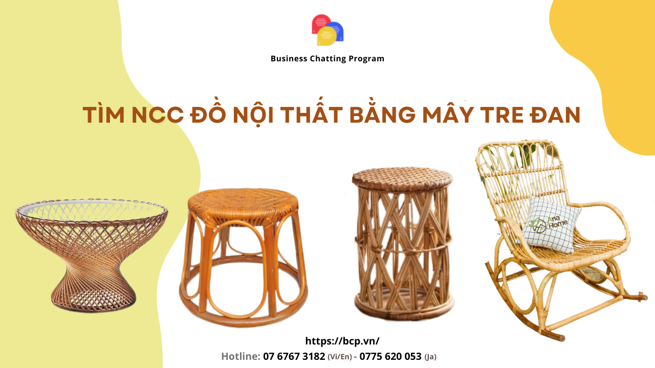Searching a supplier of bamboo and rattan furniture (tables, chairs, stools, cabinets)